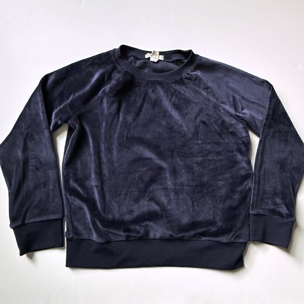 3 for $20  Crewcuts Girl Velour Navy Sweatshirt Top Size 6-7 years